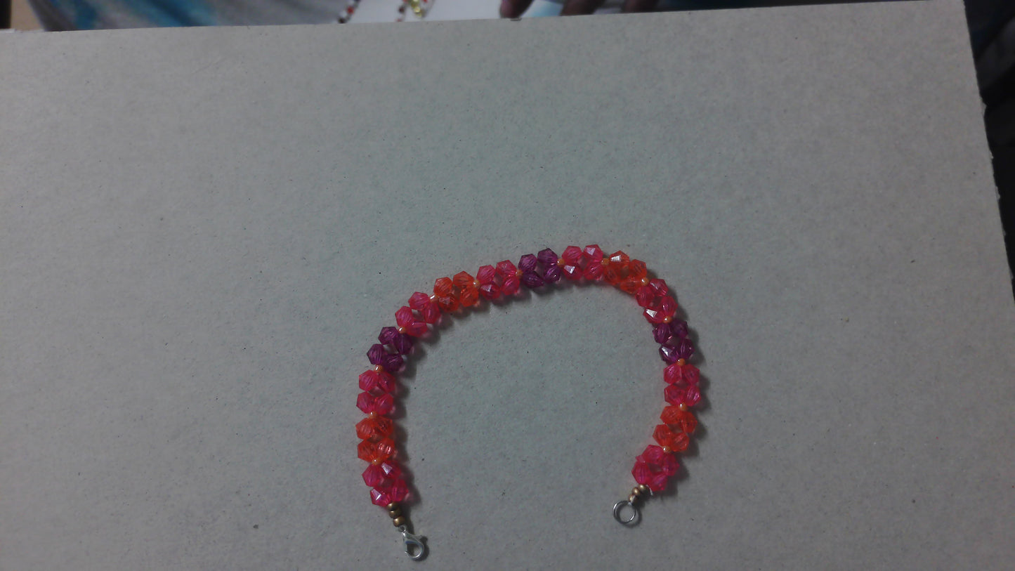 Sunset Colors - Handmade Beaded Bracelet