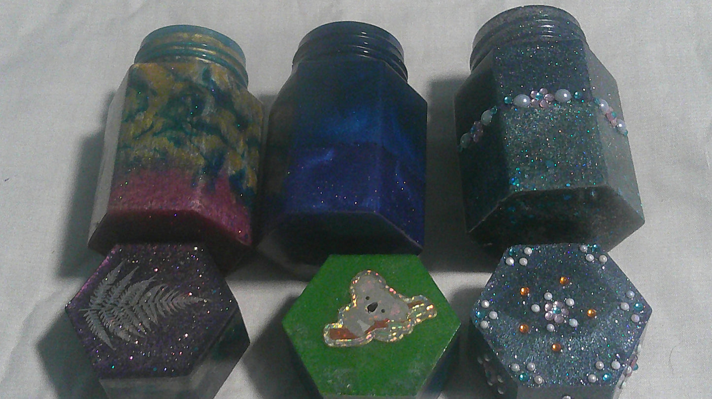 Resin art Jars