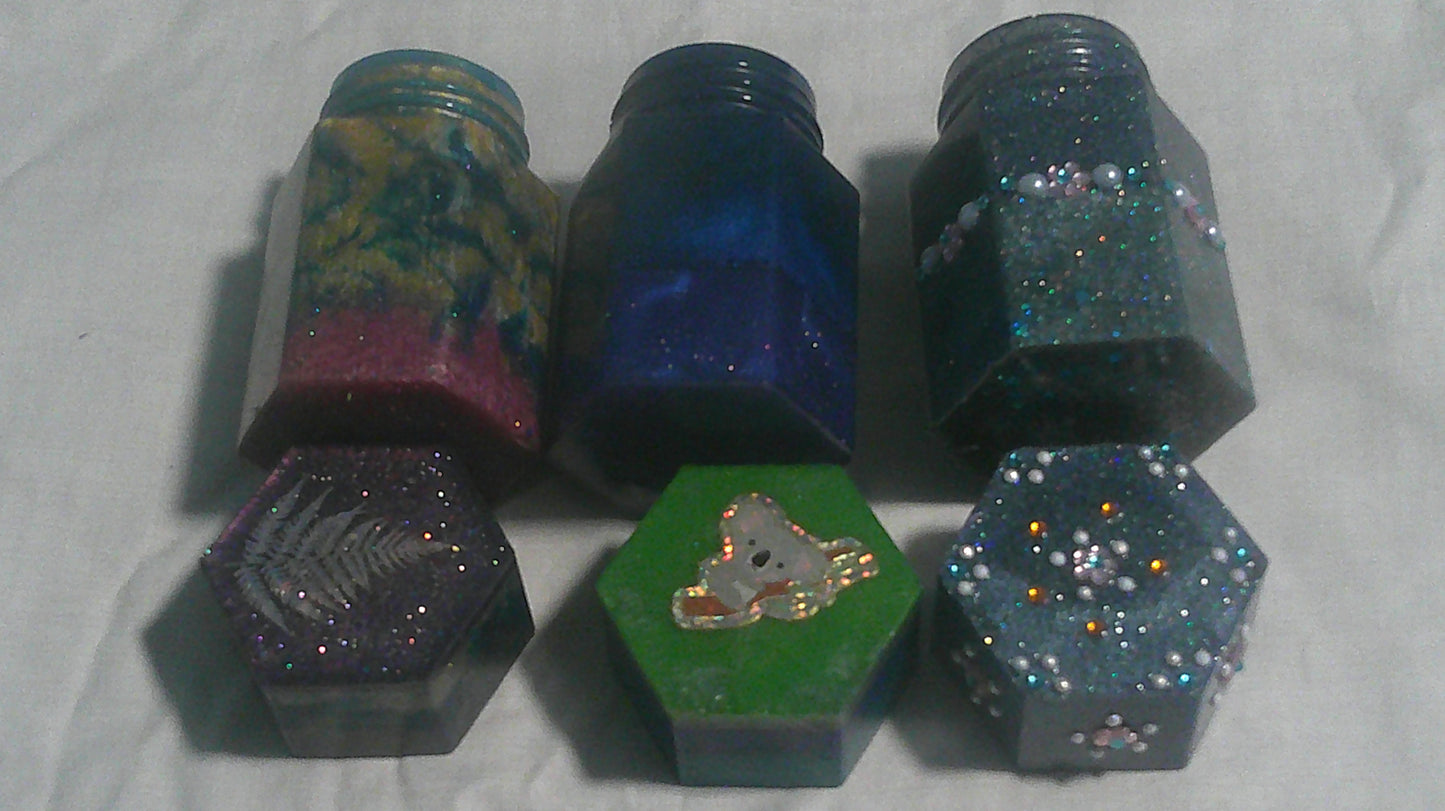Resin art Jars