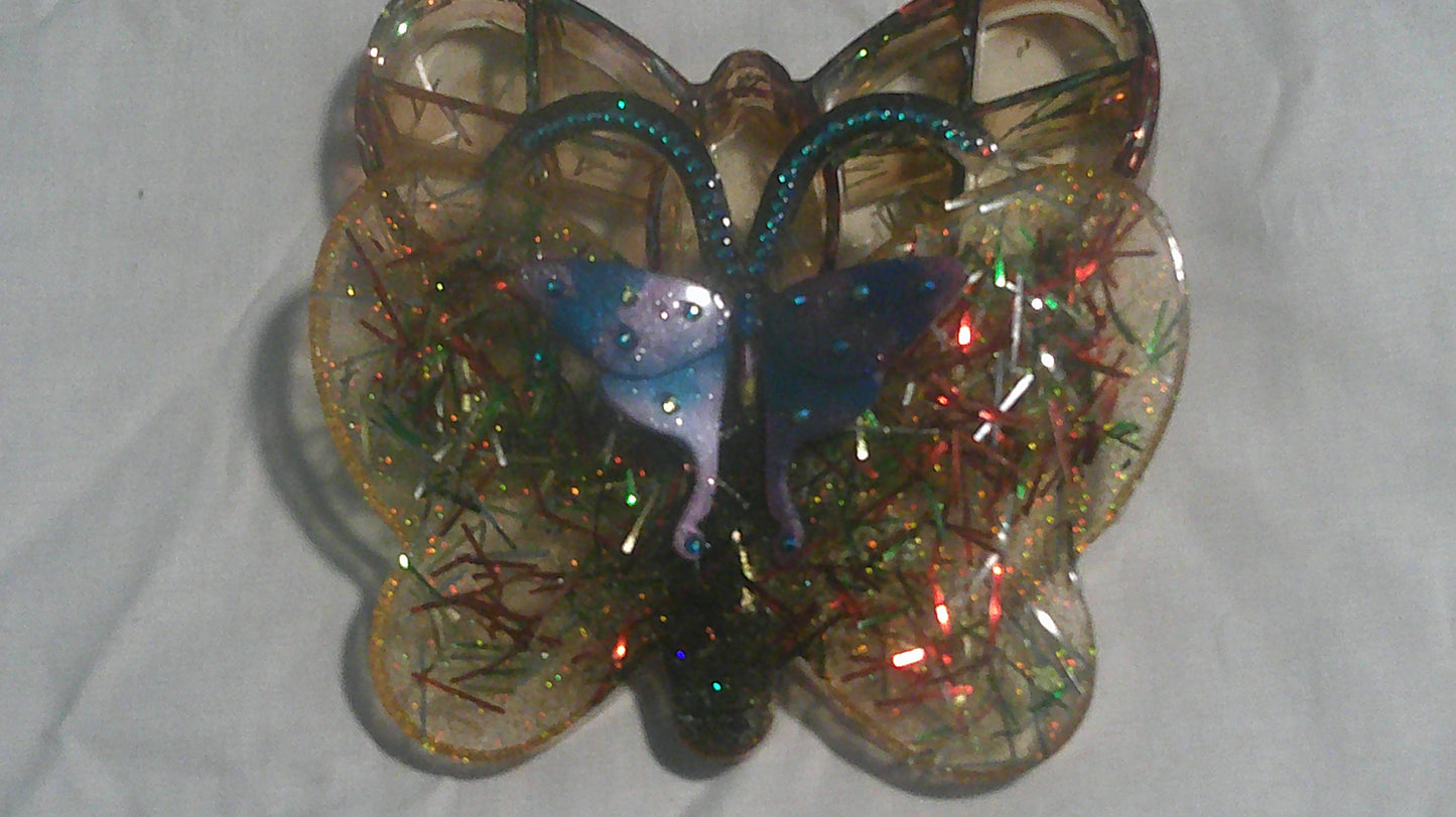Handmade Resin Butterfly Jewellery Box — Award-Winning