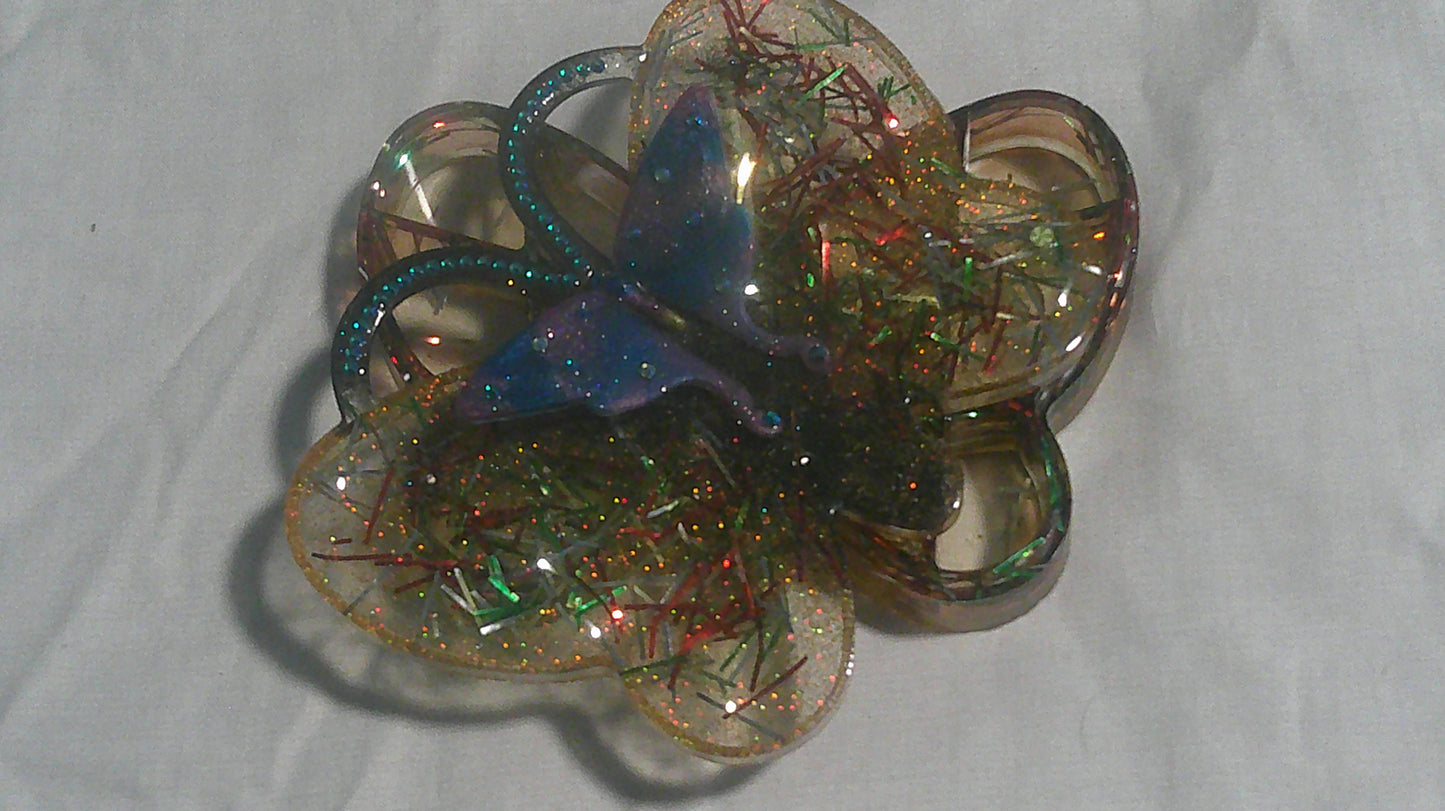 Handmade Resin Butterfly Jewellery Box — Award-Winning