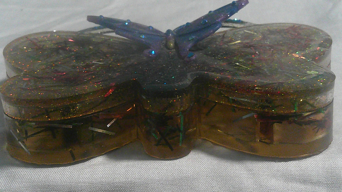 Handmade Resin Butterfly Jewellery Box — Award-Winning