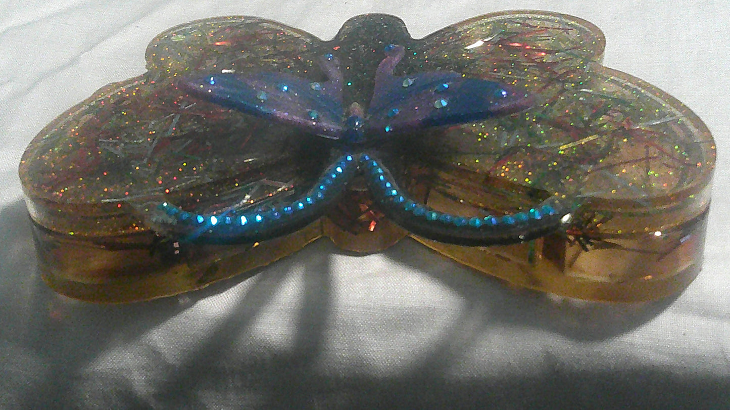Handmade Resin Butterfly Jewellery Box — Award-Winning