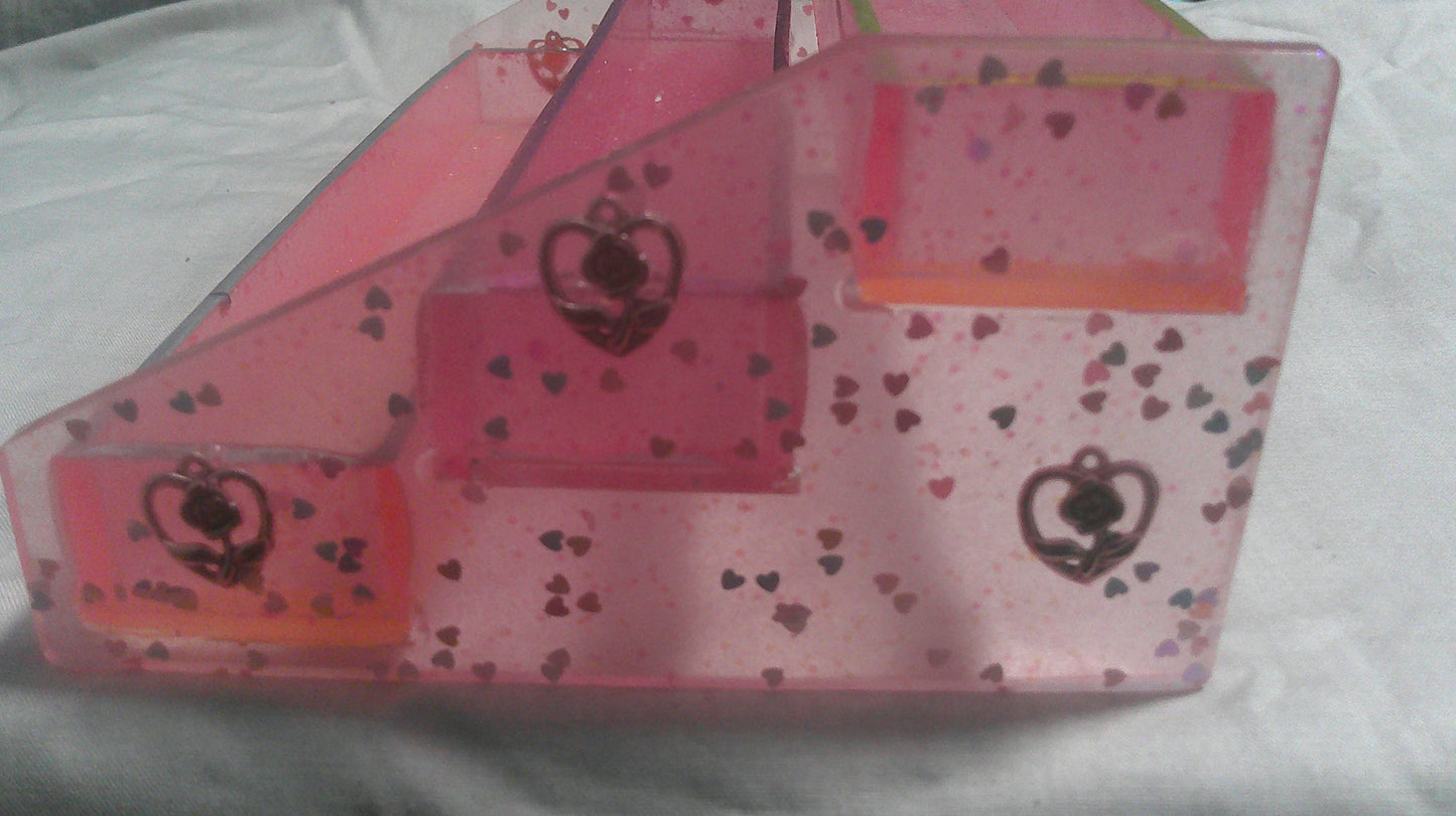 Handmade Resin 3-Level Tiered Tray