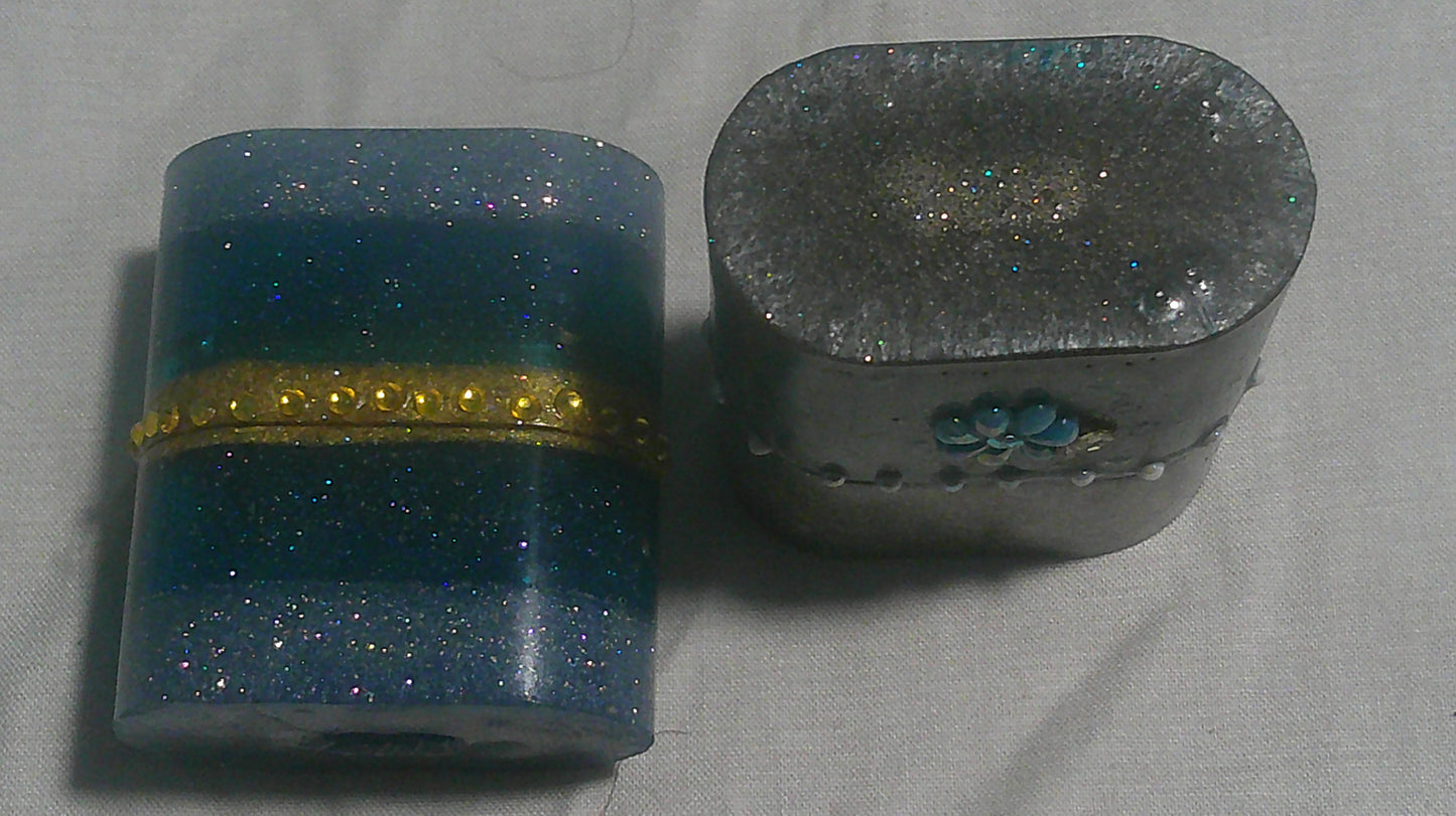 Handmade Resin Earbud Pod Case Holder