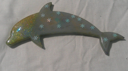 Handmade Resin Dolphin — Large