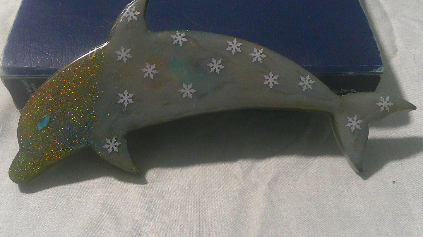Handmade Resin Dolphin — Large