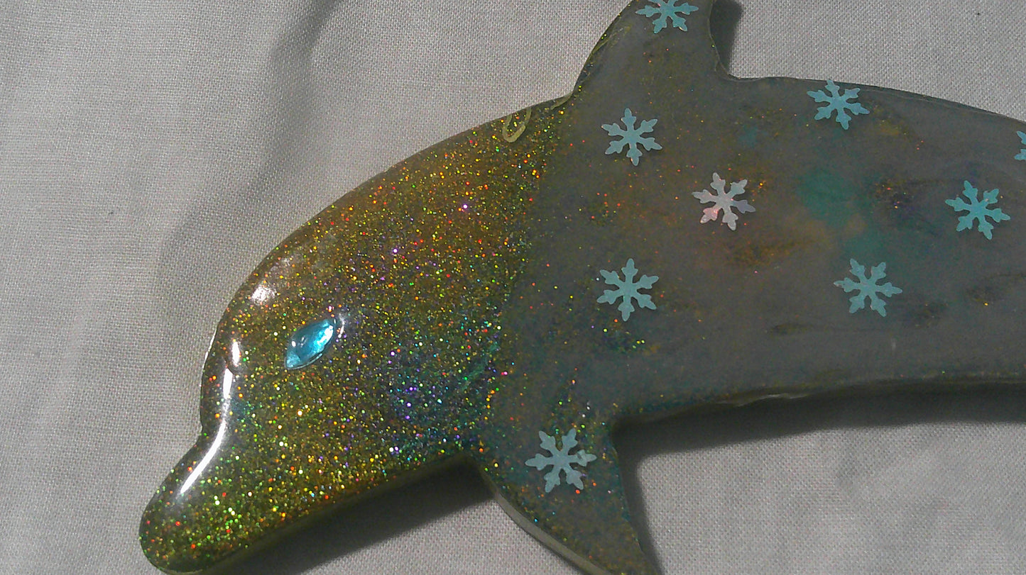 Handmade Resin Dolphin — Large