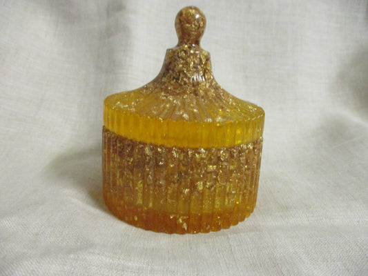 Handmade Gold Leaf Resin Jewellery Box - Luxury Storage