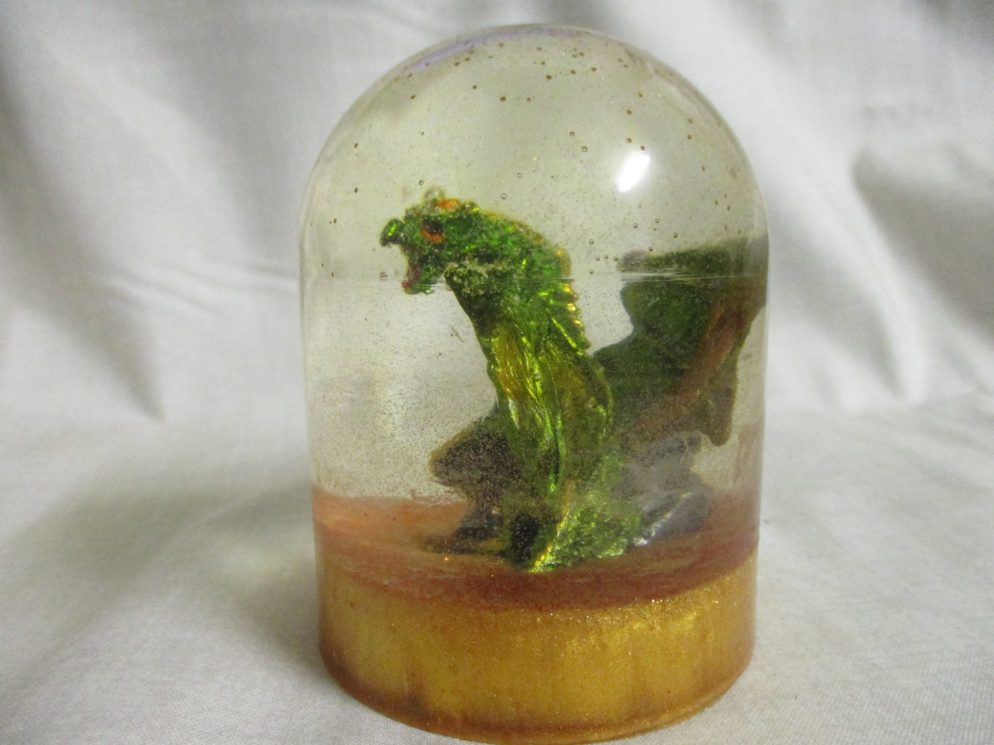 Dragon encased in Bell of Resin