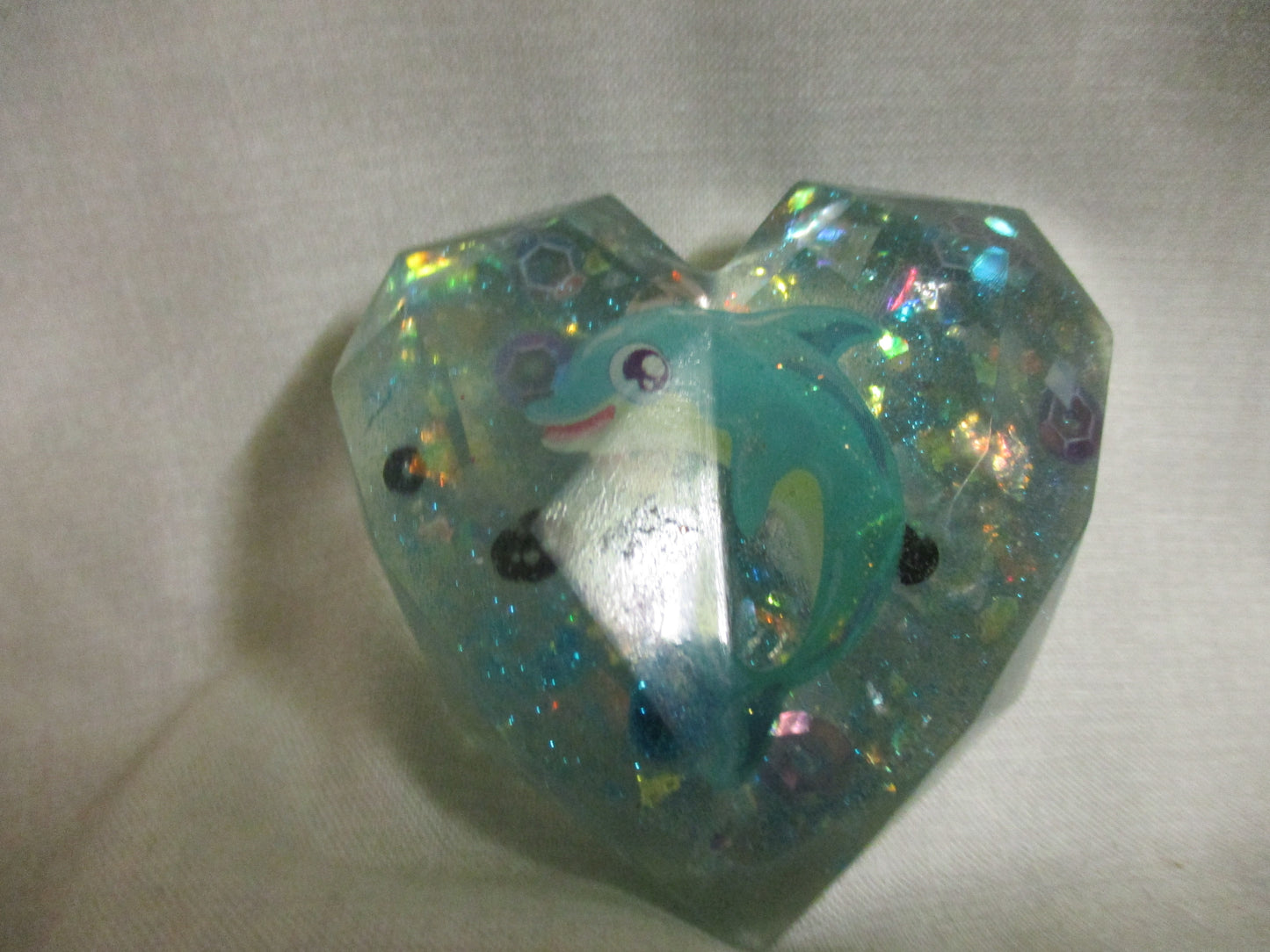 Handmade Resin Heart Decoration - Choose Your Design