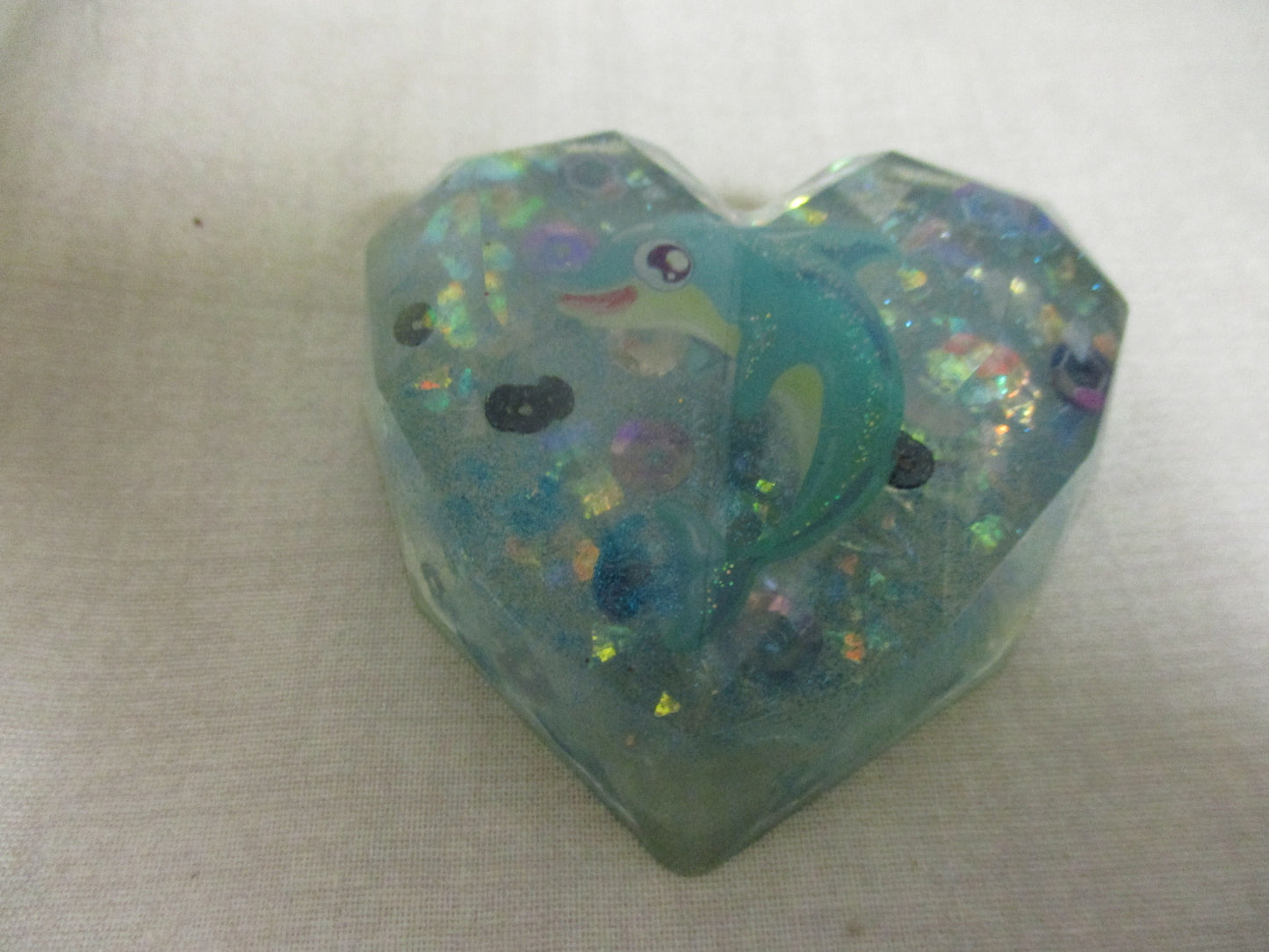 Handmade Resin Heart Decoration - Choose Your Design