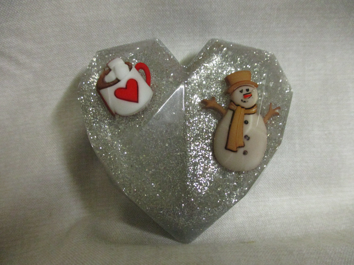 Handmade Resin Heart Decoration - Choose Your Design