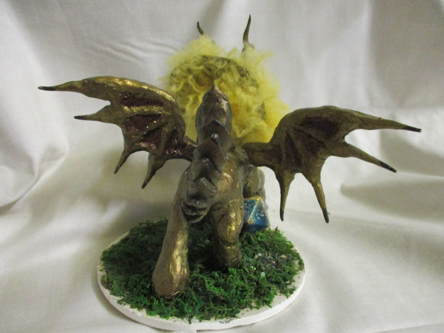 Handmade Manticore Clay Figurine - DND Tabletop Gaming Sculpture
