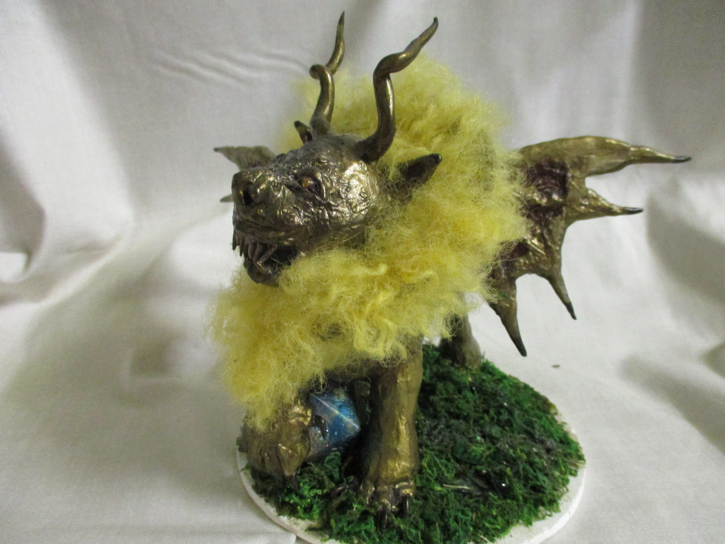 Handmade Manticore Clay Figurine - DND Tabletop Gaming Sculpture