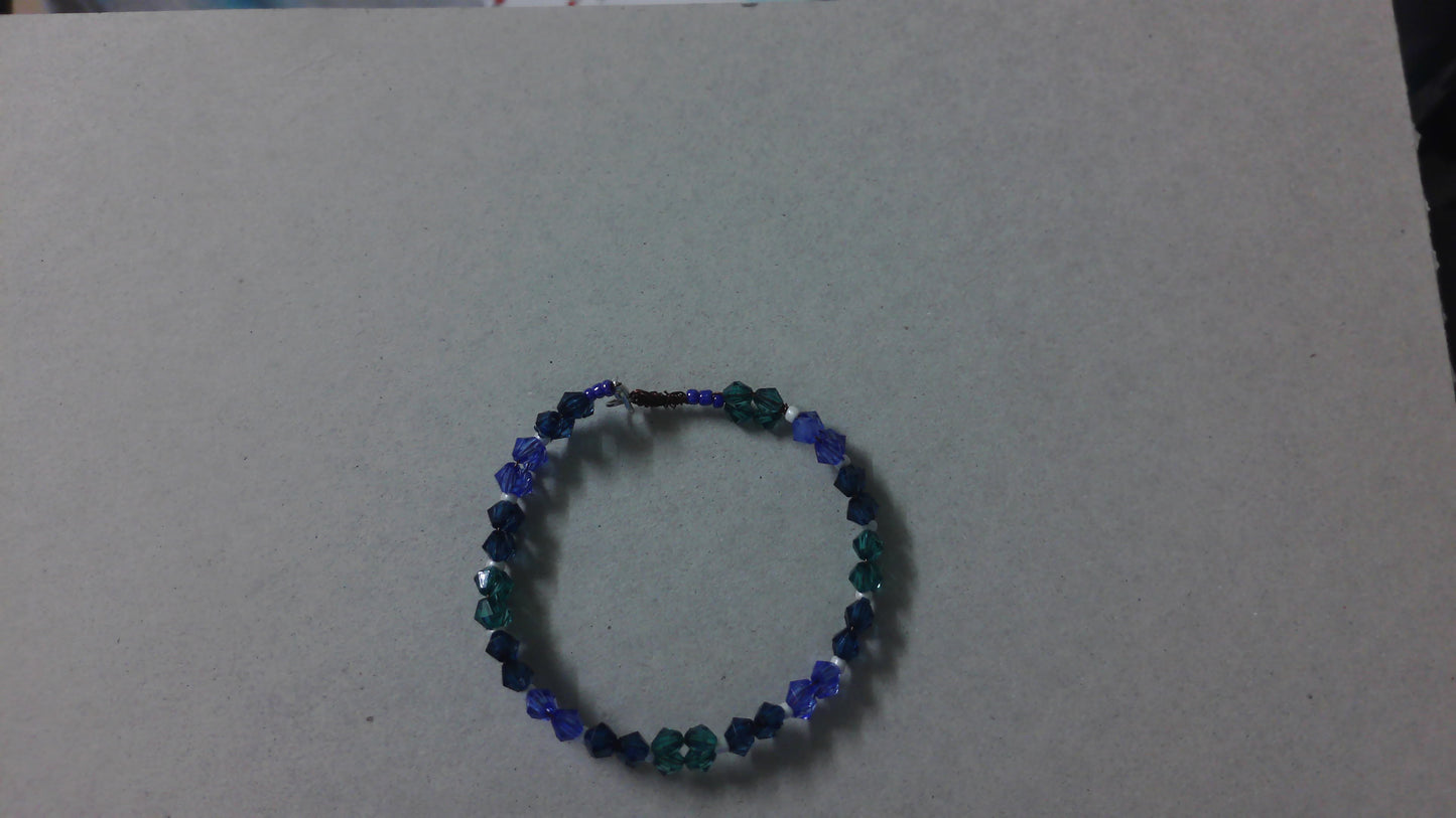 Ocean Depths - Handmade Beaded Bracelet